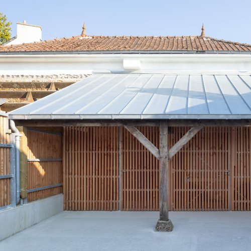 Extension-Réhabilitation de l'ancienne école des filles en médiathèque et espace d'exposition au Bono